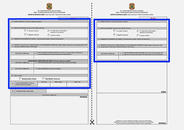 travel to brazil health form